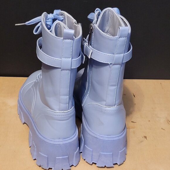 Cape Robbin Combat Boots Chunky Zip Close Lavender Purple Women Size 9 - Picture 6 of 15